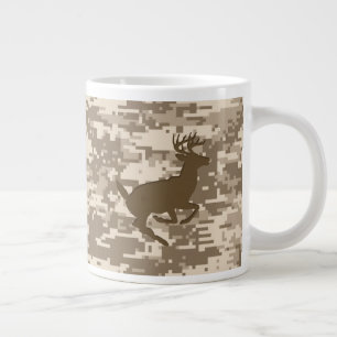 Desert Digital Camouflage Deer Camo Pattern Jumbo Mok