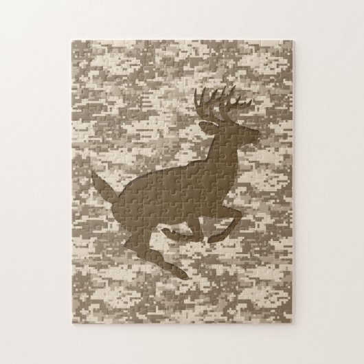 Desert Digital Camouflage Deer Camo Pattern Legpuzzel (Verticaal)