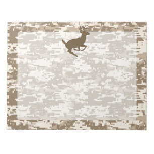 Desert Digital Camouflage Deer Camo Pattern Notitieblok