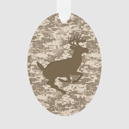 Desert Digital Camouflage Deer Camo Pattern Ornament (voorkant)