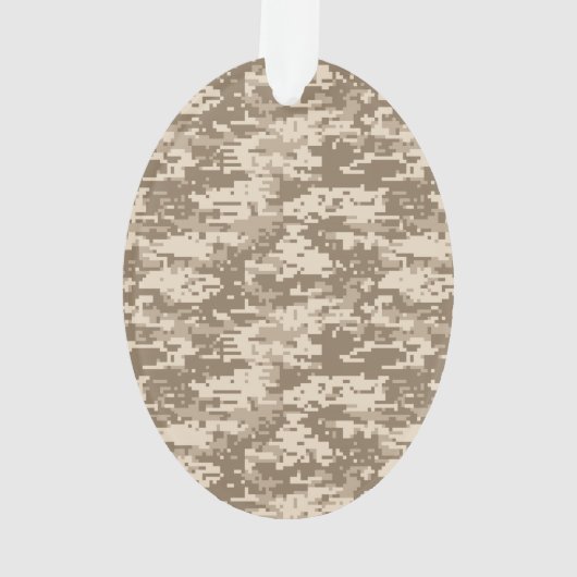 Desert Digital Camouflage Deer Camo Pattern Ornament (achterkant)