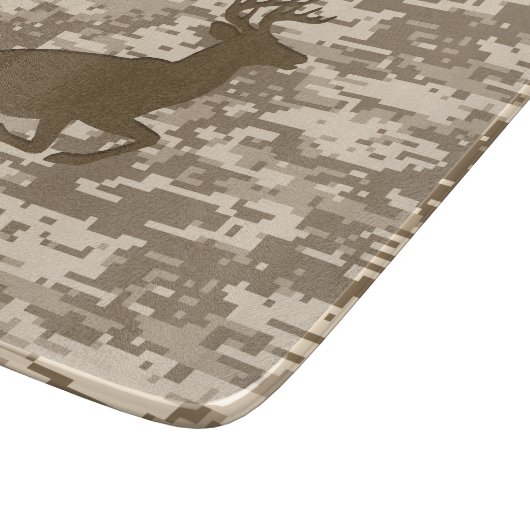 Desert Digital Camouflage Deer Camo Pattern Snijplank (Hoek)