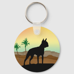 Desert Dog Boston Terrier Sleutelhanger