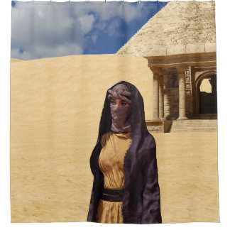 Desert douchegordijn