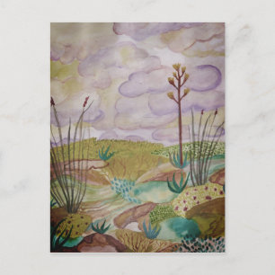 Desert Dreams Waterverf New Mexico Briefkaart