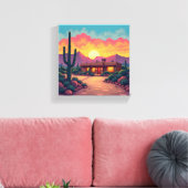 Désert du Sud-Ouest Accueil Belle toile de coucher (Insitu(Salon))