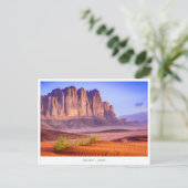 Désert du Wadi Rum en Jordanie, Carte postale de v (Debout devant)
