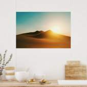 Desert Dunes Sunset Mood Art Poster (Keuken)
