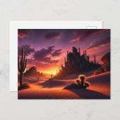 Desert Dusk - Carte postale (Devant / Derrière)