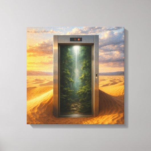 Desert Elevator Canvas Afdruk (Voorkant)