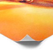 Desert Ember – Radiant Fox Art Poster (Coin)