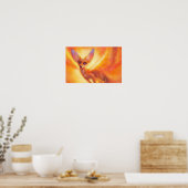 Desert Ember – Radiant Fox Art Poster (Cuisine)