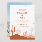 DESERT Faire-part de mariage (Devant / Derrière)