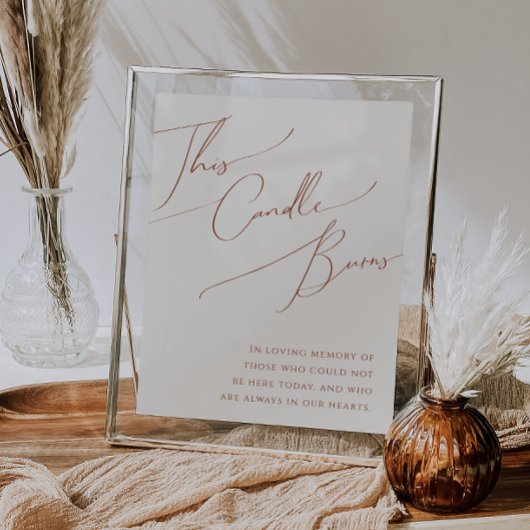 Désert fantaisiste | Beige Cette affiche de bougie