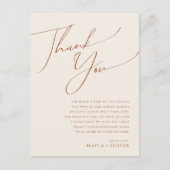 Désert fantaisiste | Carte de remerciement de tabl (Devant)