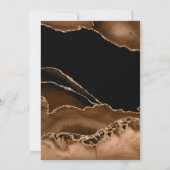 Desert Gold Agate Waterverf Wedding Kaart (Achterkant)