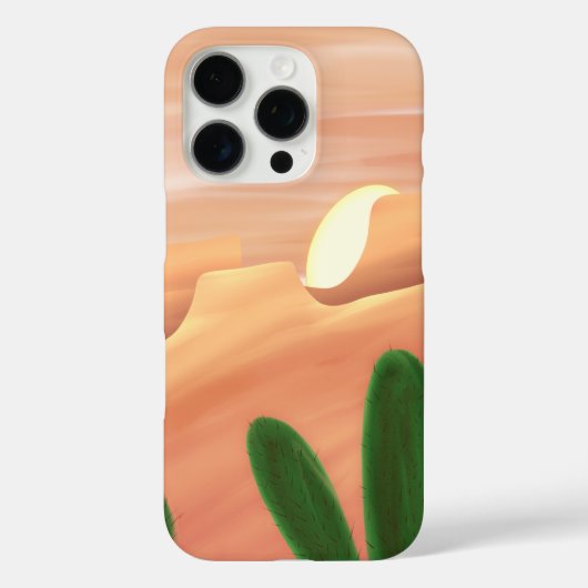 Desert Horizon – iPhone 16 Pro Hoesje (Achterkant)