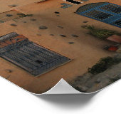 Desert House Foto Poster Papier (Hoek)