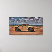 Desert Humvee - Fine Art Canvas Print (Voorkant)
