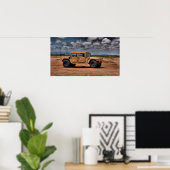 Desert Humvee Poster (Thuiskantoor)