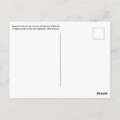 Desert Iconic op de manier van Georgia O'Keeffe. Briefkaart (Achterkant)