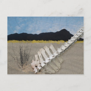 Desert Iconic op de manier van Georgia O'Keeffe. Briefkaart