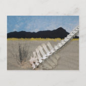 Desert Iconic op de manier van Georgia O'Keeffe. Briefkaart (Voorkant)