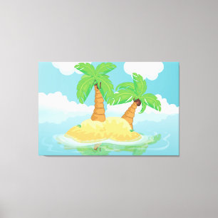 Desert Island Canvas Afdruk