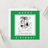 Desert Island Fish & Coconut Menu Dessin (Devant/Arrière en situation)