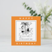 Desert Island Fish & Coconut Menu Dessin (Debout devant)