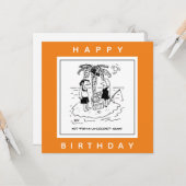 Desert Island Fish & Coconut Menu Dessin (Devant/Arrière en situation)