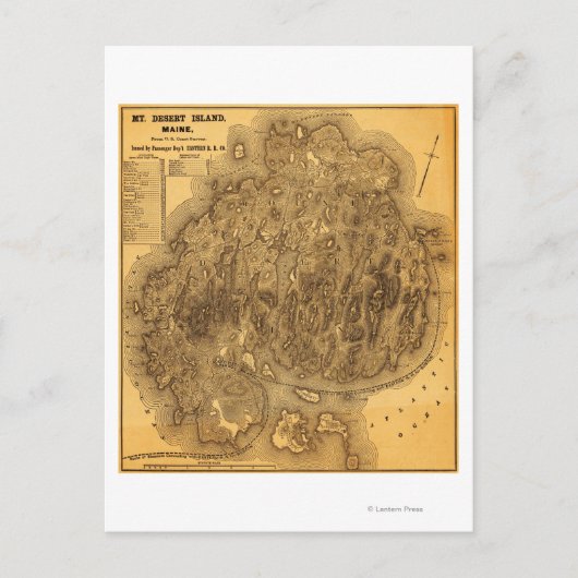 Desert IslandPanoramaMap Briefkaart (Voorkant)