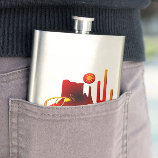 Desert Kokopelli Flacon (Voorbeeld)