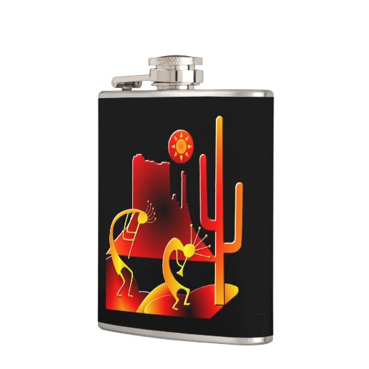 Desert Kokopelli Heupfles (Links)