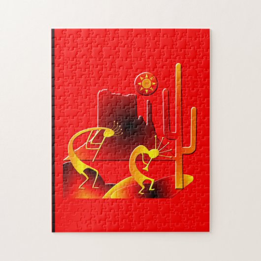 Desert Kokopelli Legpuzzel (Verticaal)