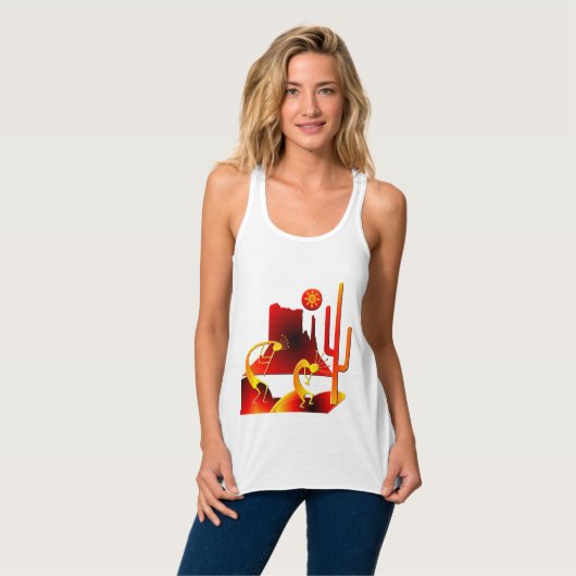 Desert Kokopelli Tanktop (Volledige Voorkant)