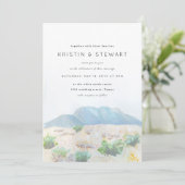 Desert Landscape Wedding Invitation (Debout devant)