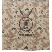 Desert Maccabee Shield and Spears Douchegordijn (Voorkant)