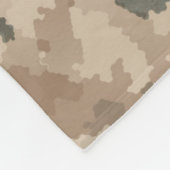 Desert Maccabee Shield and Spears Fleece Deken (Hoek)