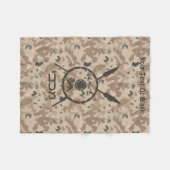 Desert Maccabee Shield and Spears Fleece Deken (Voorkant (Horizontaal))