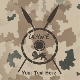 Desert Maccabee Shield and Spears Fotobeeldje Magneet