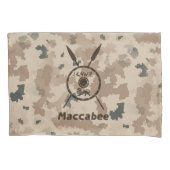 Desert Maccabee Shield and Spears Kussensloop (Voorkant)