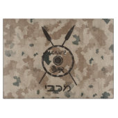 Desert Maccabee Shield and Spears Snijplank (Voorkant)