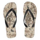Desert Maccabee Shield and Spears Teenslippers (Voetbed)