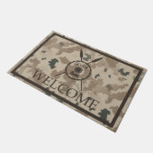 Desert Maccabee Shield and Spears - Welkom Deurmat (Schuin)