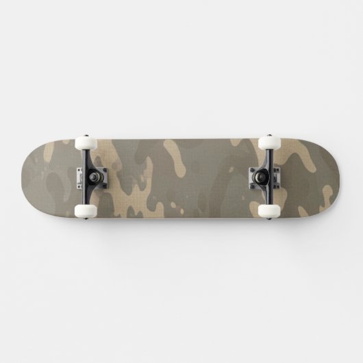 Desert Military Camouflage Pattern Skateboard (Horizontaal)