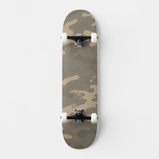 Desert Military Camouflage Pattern Skateboard (Voorkant)