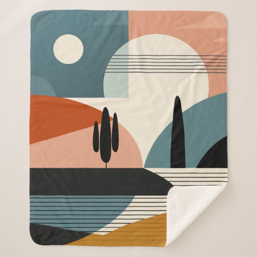 Desert Mirage Sherpa Deken (Voorkant)