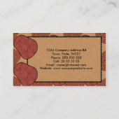 Désert, modèle de carte de visite (Dos)