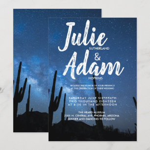 Desert Night Sky Faire-part de mariage